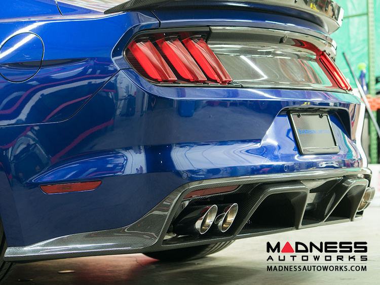 Ford Mustang Type GR Rear Diffuser/ Valence by Anderson Composites - Carbon Fiber - GT350R Style